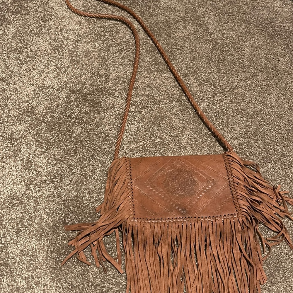 Never used BCBGeneration leather fringe bag 🤠
